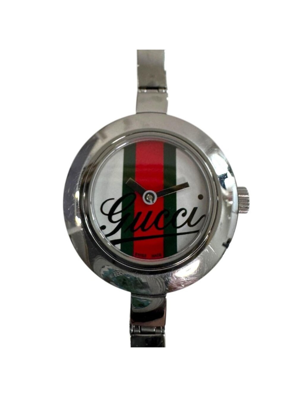 Gucci Gucc Watch Circle Sherry Line Bangle Quartz